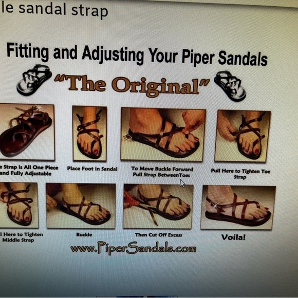 PiperSandals original style men’s size 8.5 hand made in San Antonio Texas - Picture 12 of 13